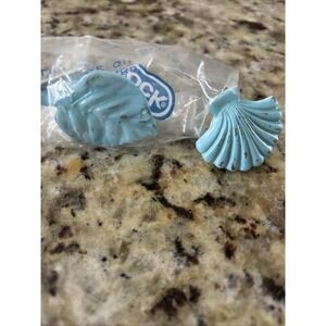 2 Turquoise‎ Metal Drawer Pools With Hardware. 3744